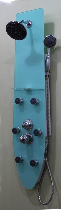 columna de ducha grifería monomando cristal